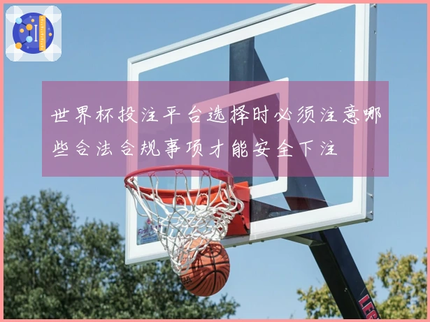 世界杯投注平台选择时必须注意哪些合法合规事项才能安全下注
