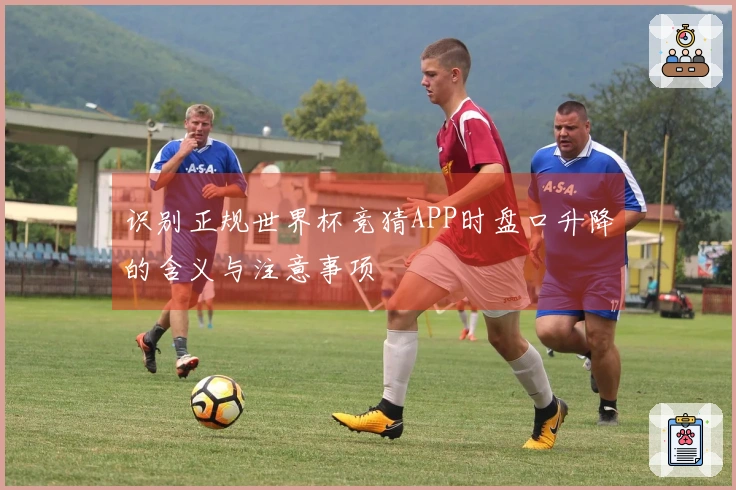 识别正规世界杯竞猜APP时盘口升降的含义与注意事项