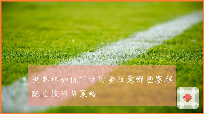 世界杯如何下注时要注意哪些赛程配合技巧与策略